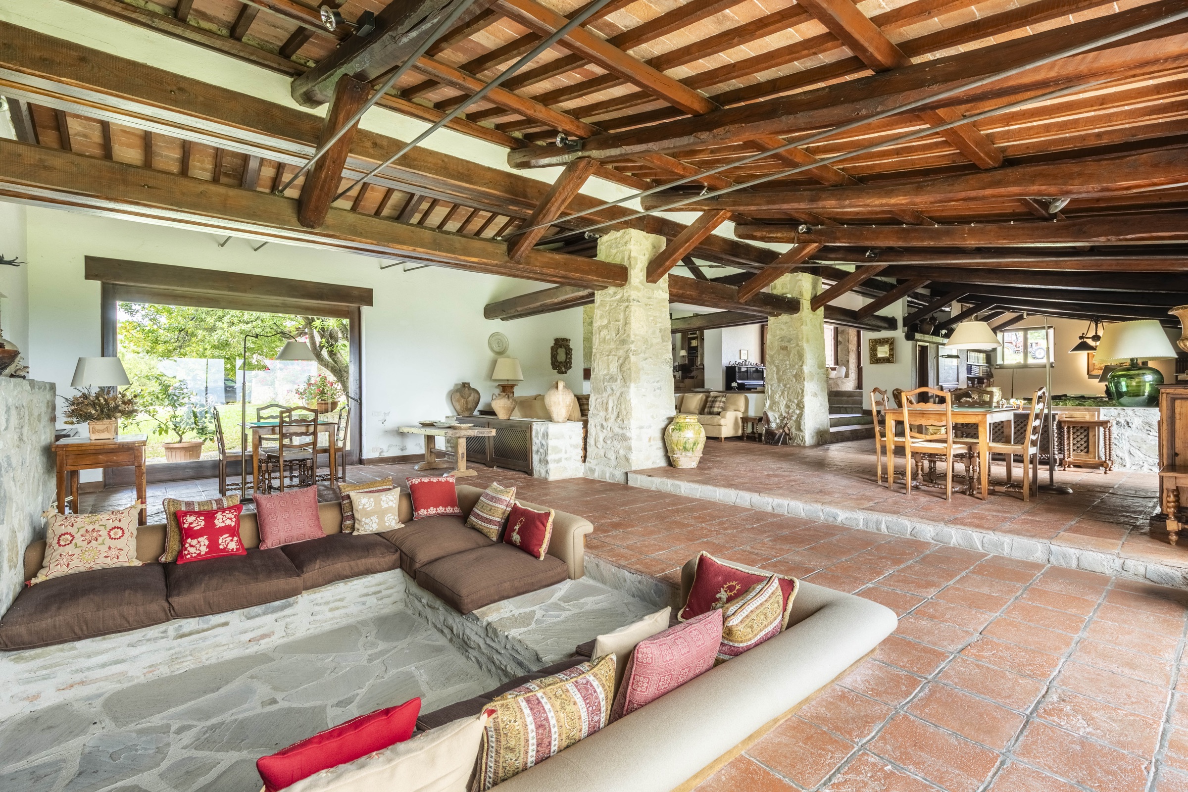 Grande salone conviviale della Villa padronale